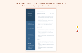 Licensed Practical Nurse Resume Template