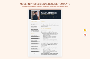 Modern Professional Resume Template
