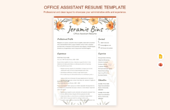 Office Assistant Resume Template