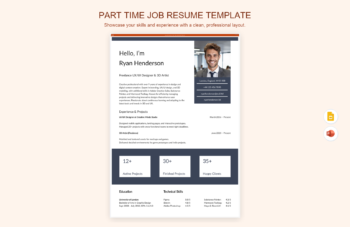 Part Time Job Resume Template