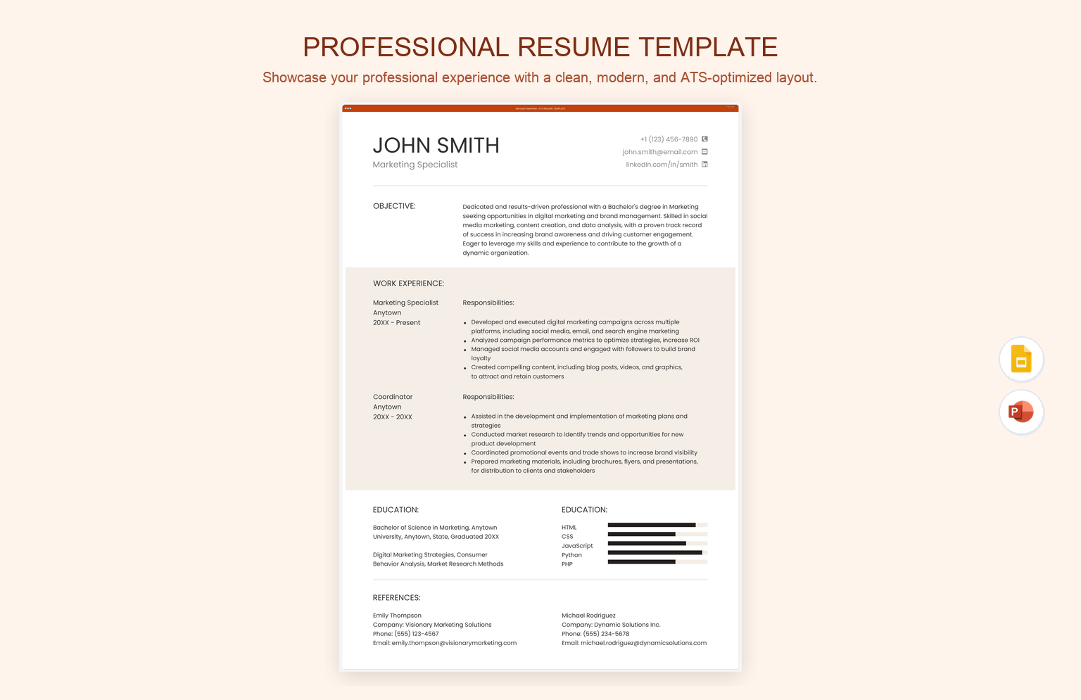 Professional Resume Template