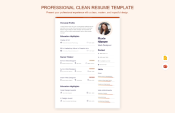 Professional Clean Resume Template