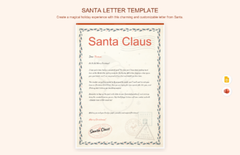 Santa Letter Template product preview thumbnail
